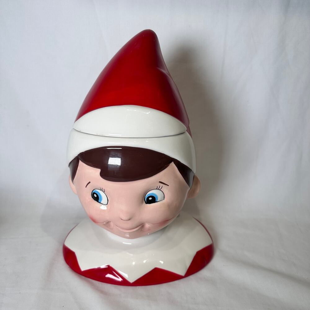 Elf on the shelf At Home Cookie Jar Pixie Blue Eyes Christmas Holiday Limited - Picture 1 of 11